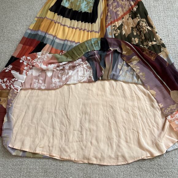 Anthropologie Maeve Consuela Pleated Maxi Skirt Pull-On Womens Size 8 NWT - Picture 9 of 11
